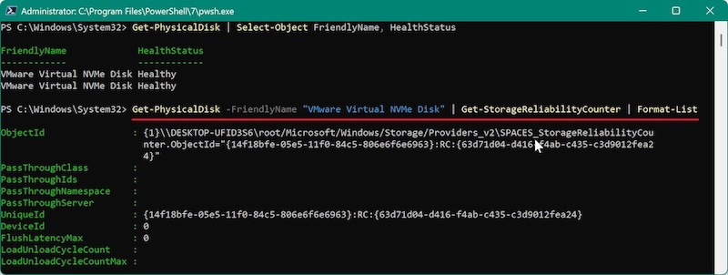 how to detect disk failure on Windows