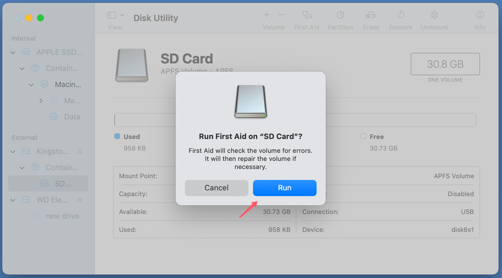 macOS's Disk Utility fails to mount an external hard drive