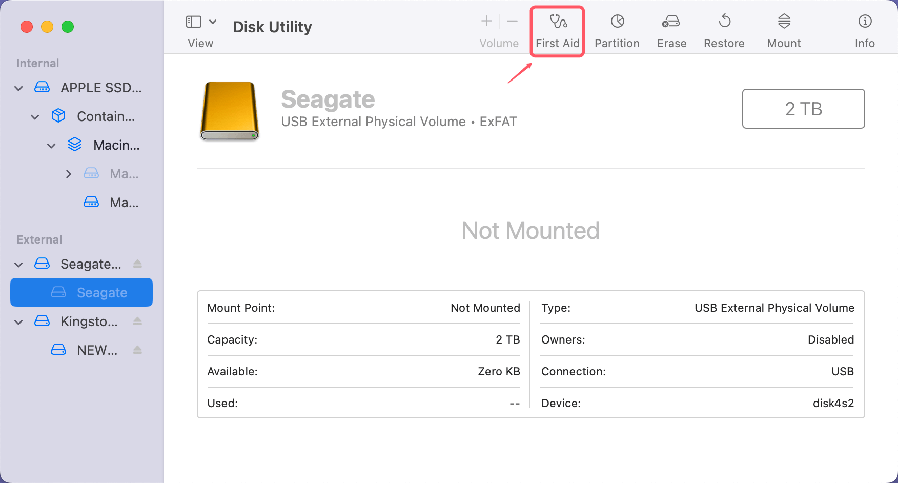 Fix Disk Utility Cannot Recognize Seagate External HDD/SSD on Mac