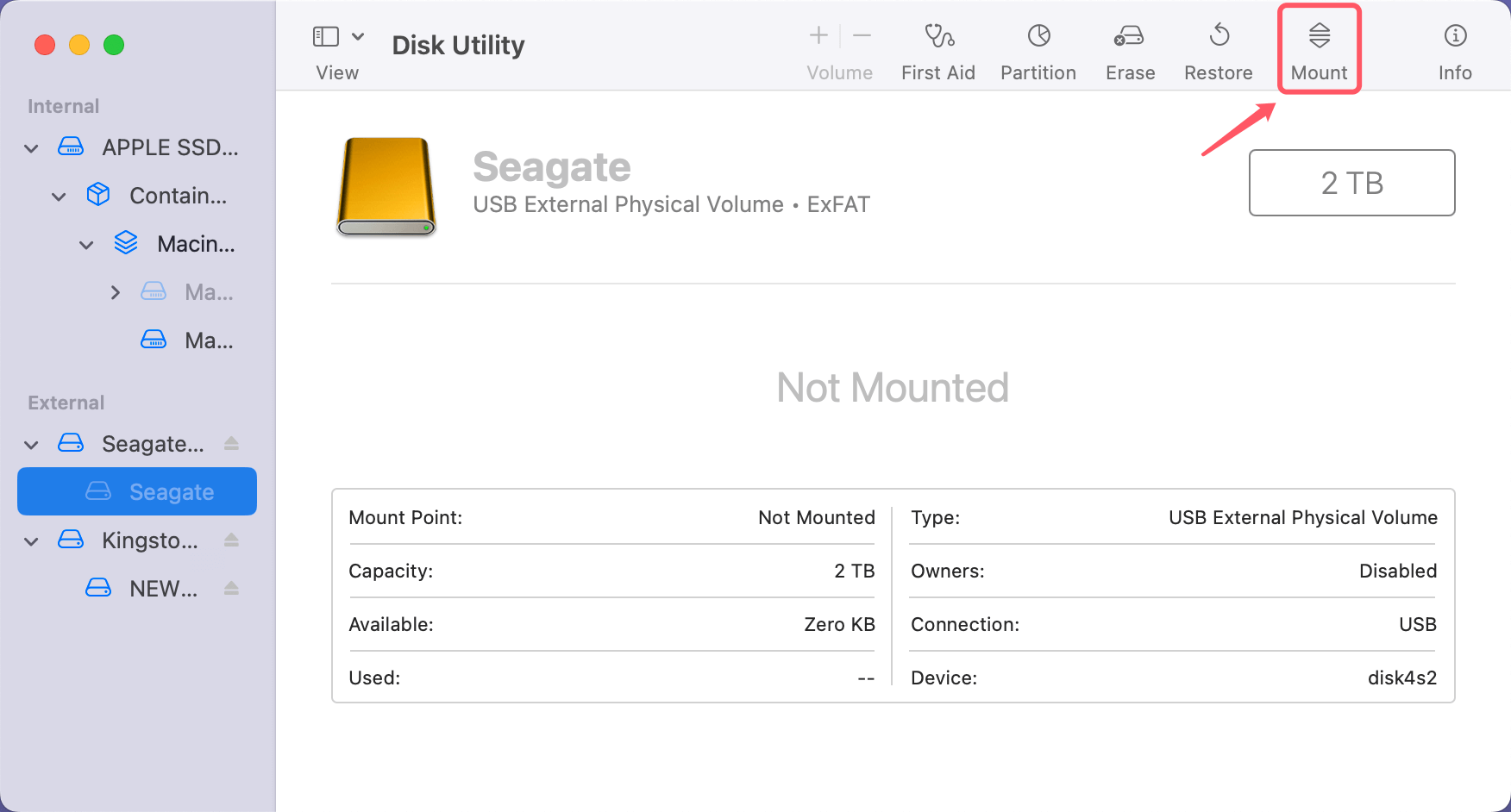 Fix Disk Utility Cannot Recognize Seagate External HDD/SSD on Mac