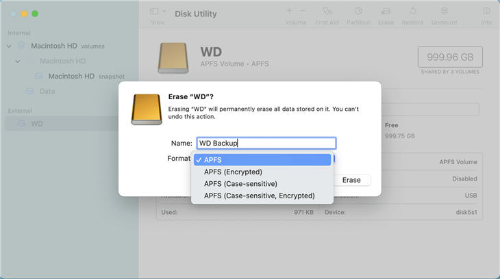 clone existing hard drive on Mac