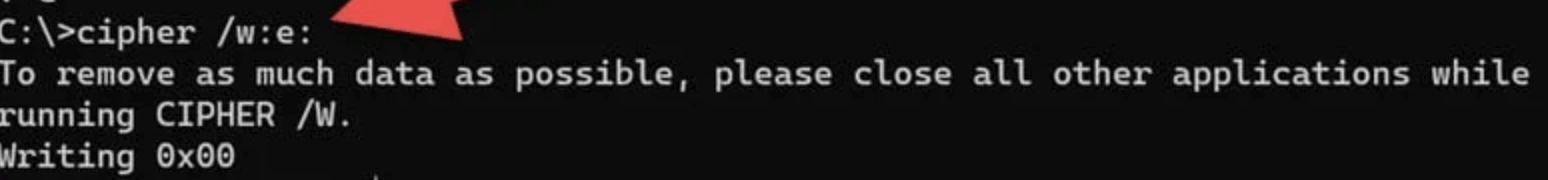 Department of Defense (DoD) disk wipe standard