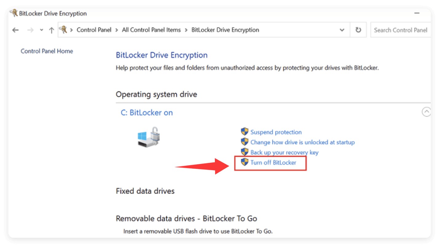 does format remove BitLocker