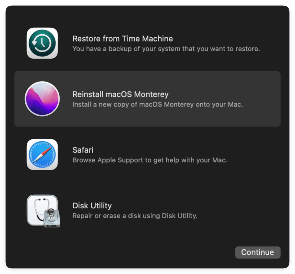 downgrade from macOS Ventura to Monterey