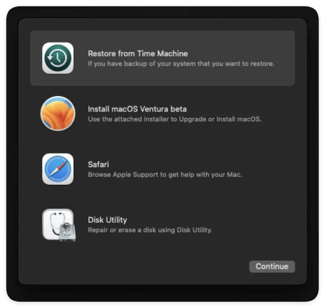 downgrade from macOS Ventura to Monterey