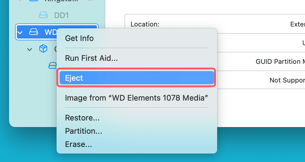 safely ejecting external hard drives on Mac
