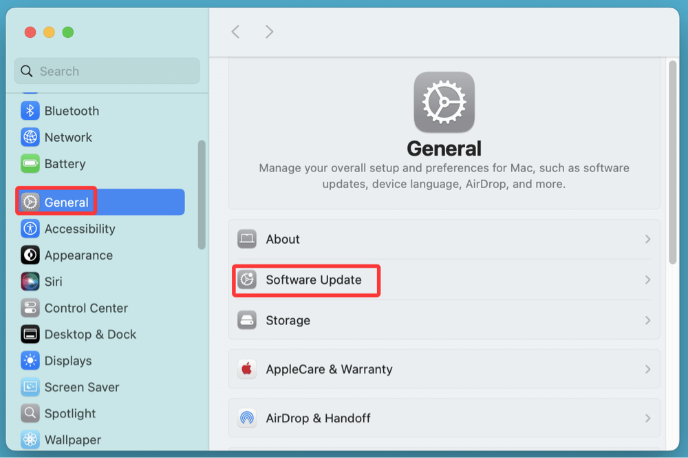 disable macOS auto-updates