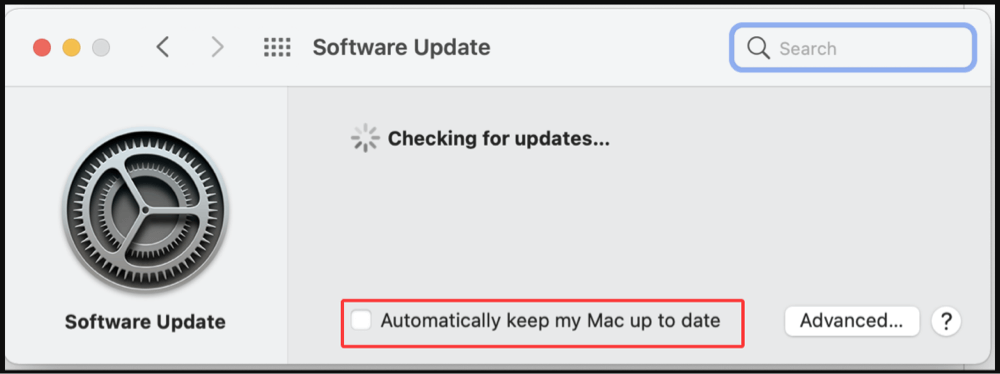 disable macOS auto-updates