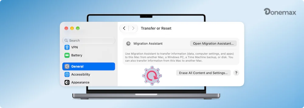 Erase All Content and Settings on Mac
