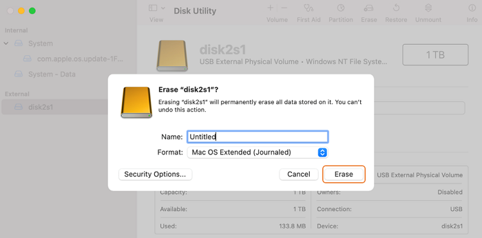 Recover Lost Data from Erase Hard Drive on Mac