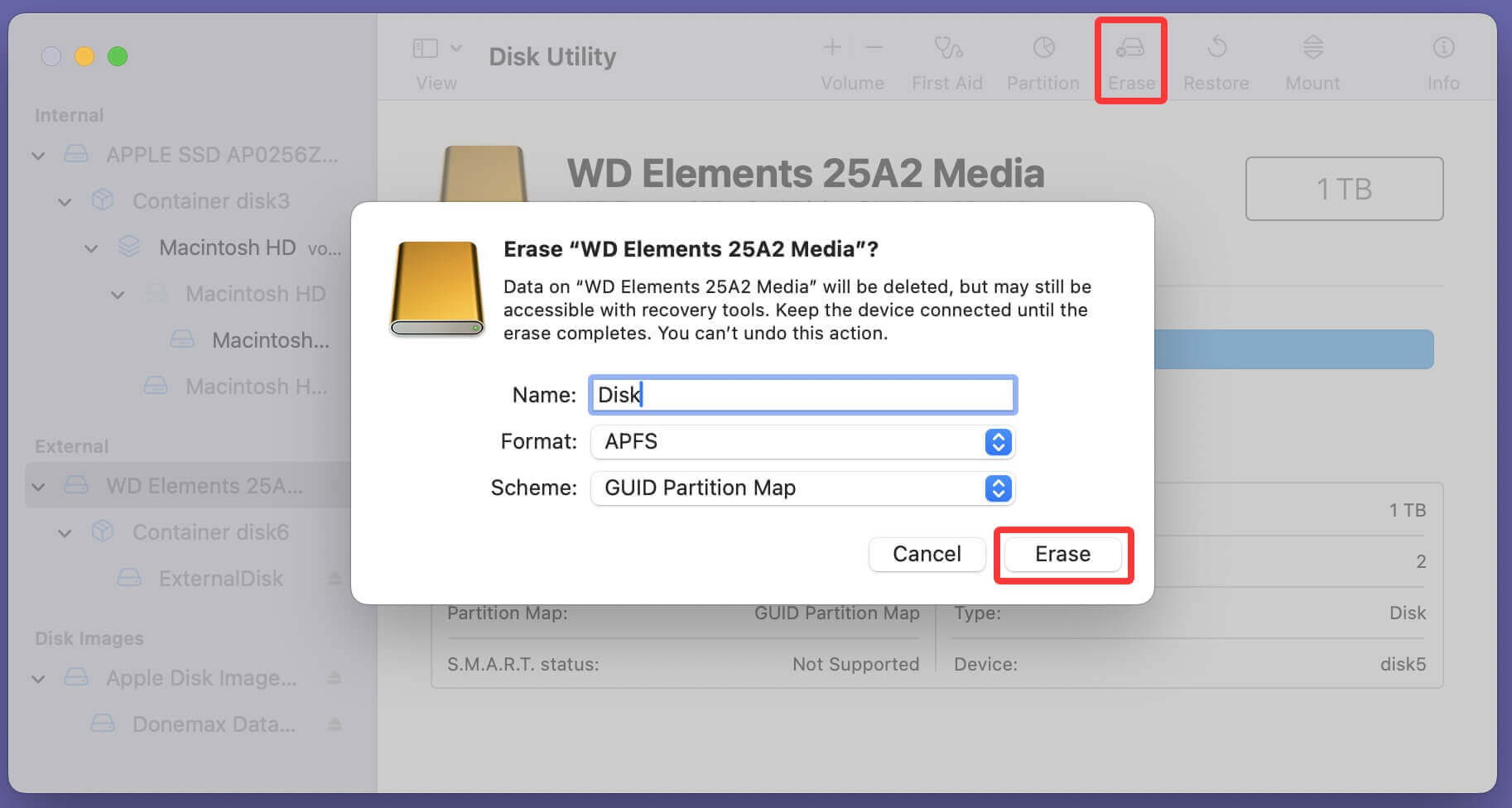 securely erase data from locked or encrypted drives