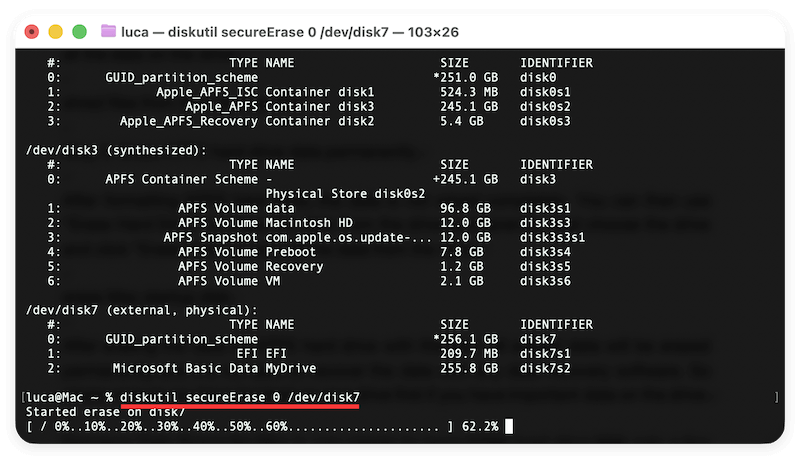 erase NTFS drive on Mac