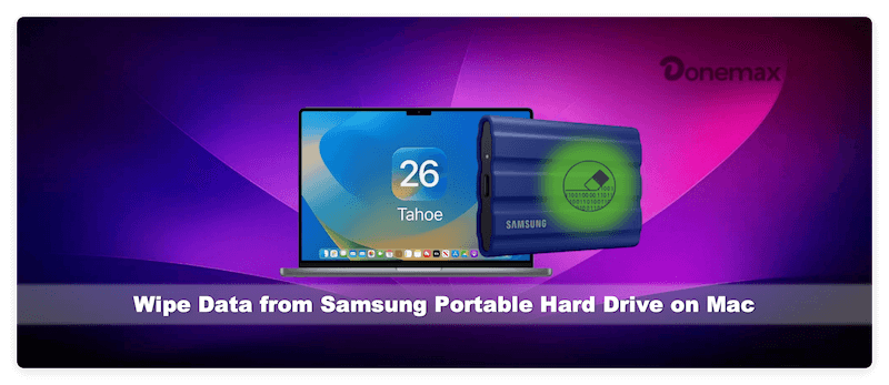 permanently erase data from Samsung portable hard drive on Mac