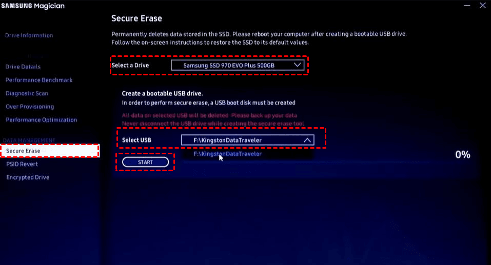 permanently erase data from Samsung portable hard drive on Mac