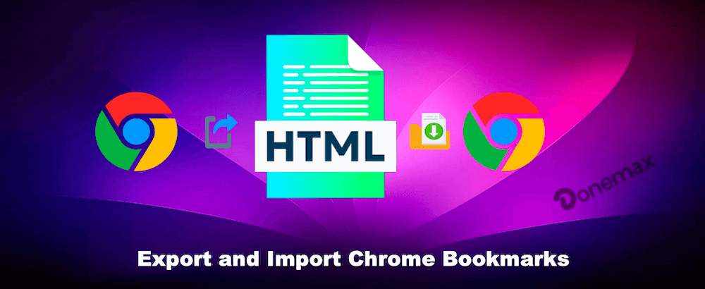 export and import Chrome bookmarks