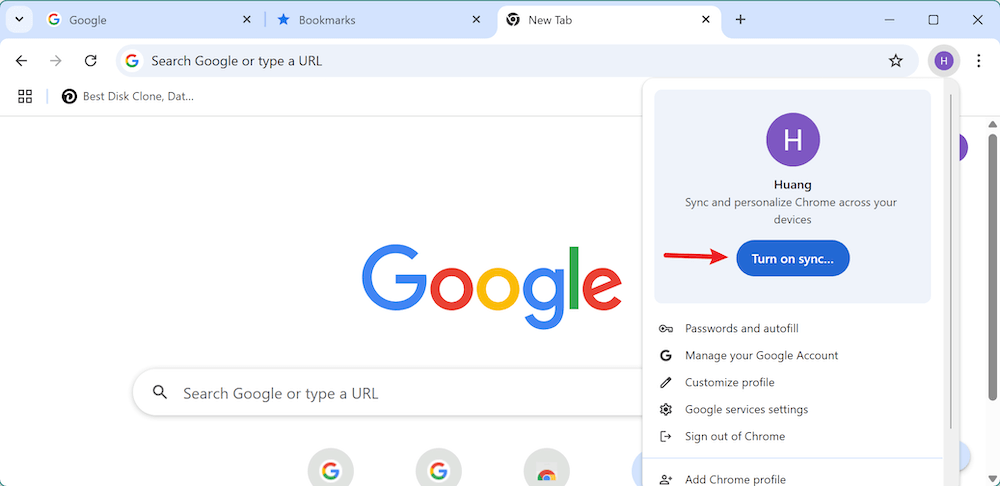 export and import Chrome bookmarks