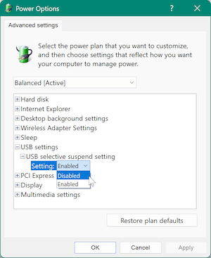 external hard drive keeps disconnecting and reconnecting on Windows