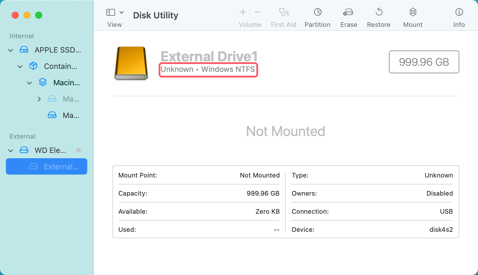 External Hard Drive Doesn't Show Any File on Mac