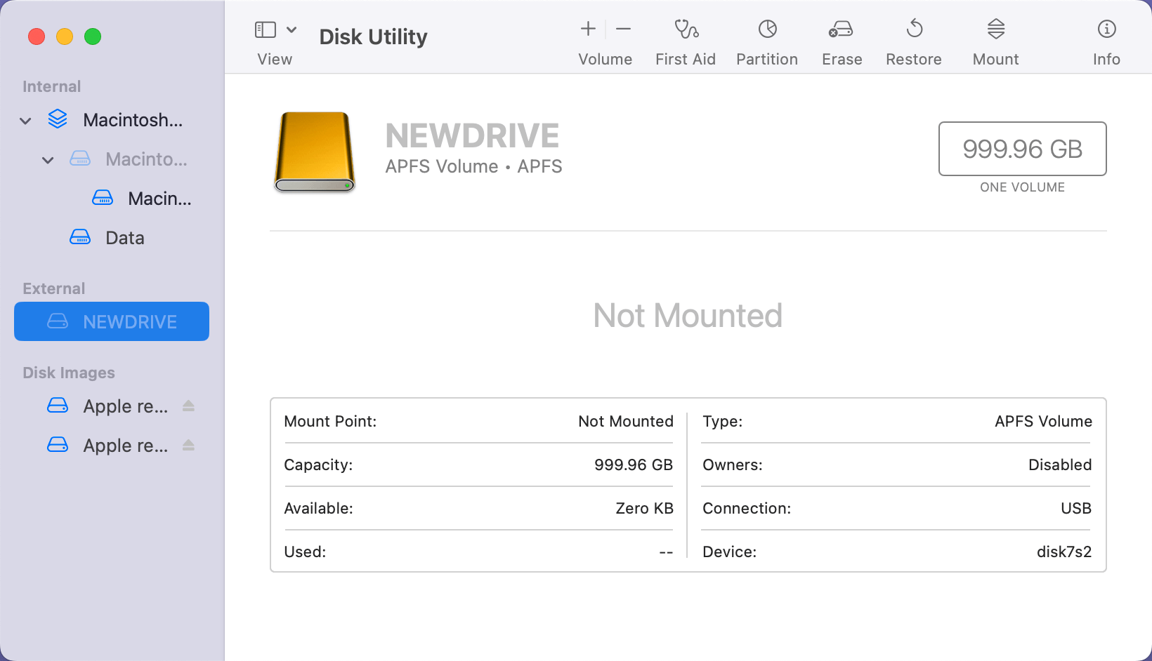 external hard drive isn't working on your M4 Mac