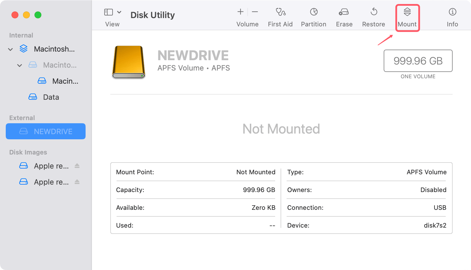 external hard drive isn't working on your M4 Mac