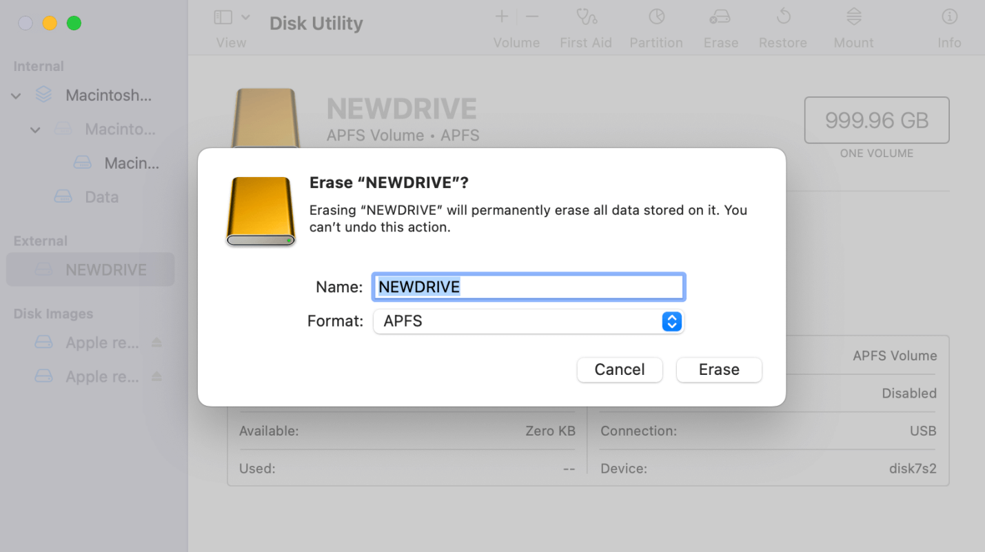 external hard drive isn't working on your M4 Mac