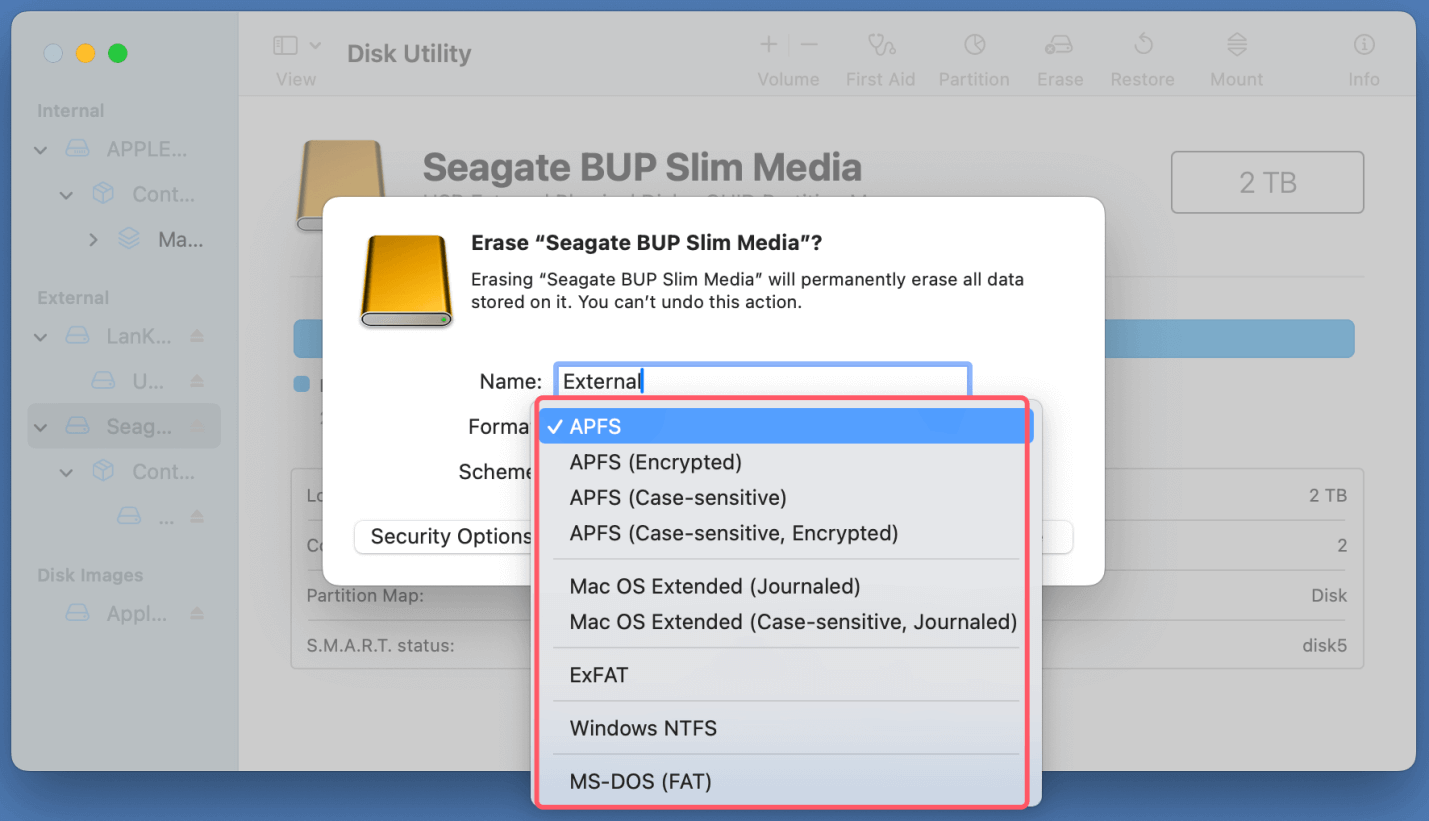 resetting WD and Seagate external hard drives