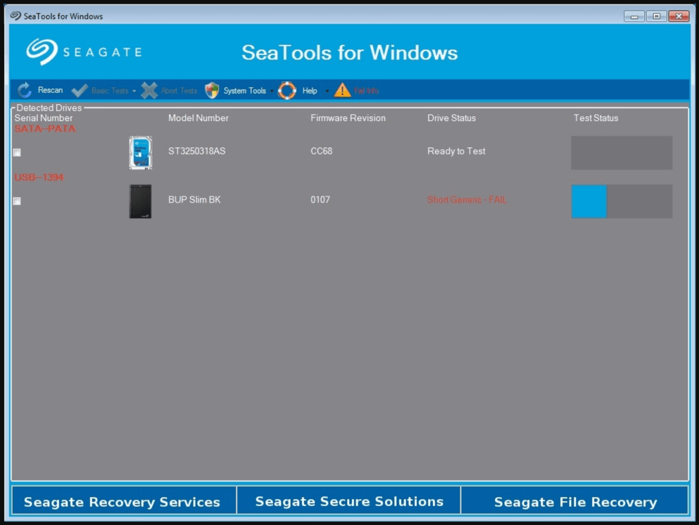resetting WD and Seagate external hard drives