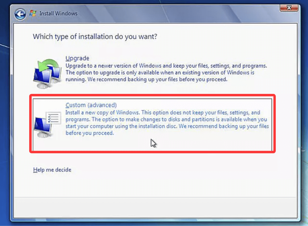 factory reset a Windows 7 computer