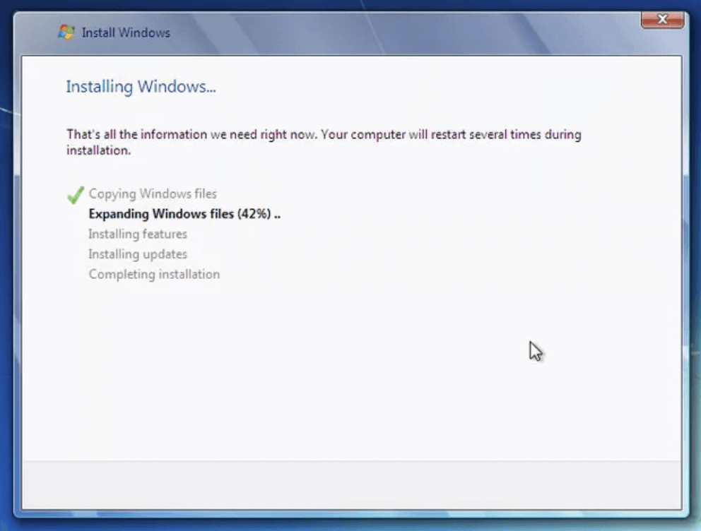 factory reset a Windows 7 computer