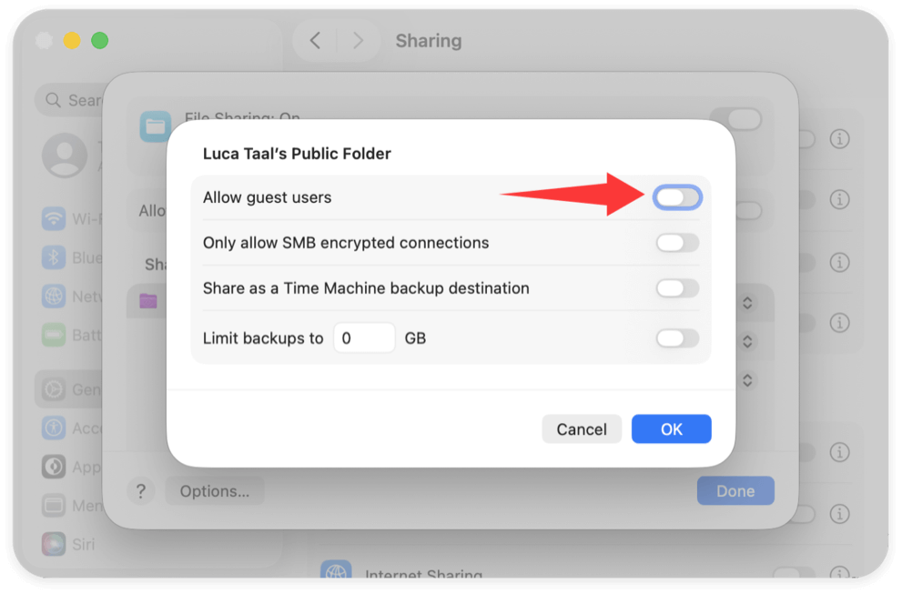 file sharing on Mac
