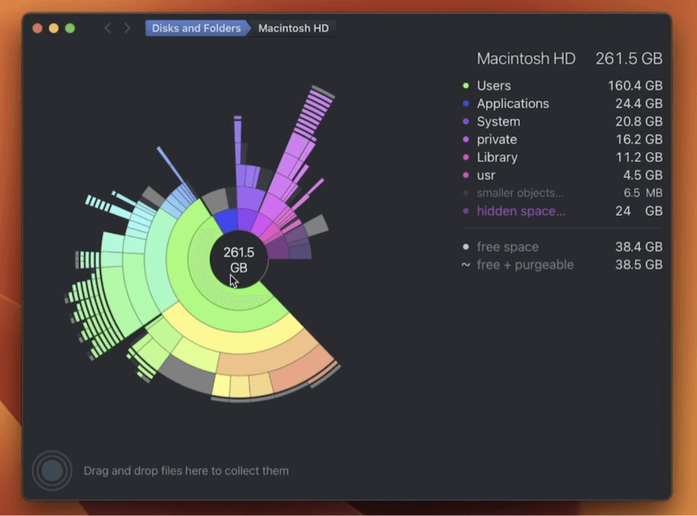 find large files on Mac