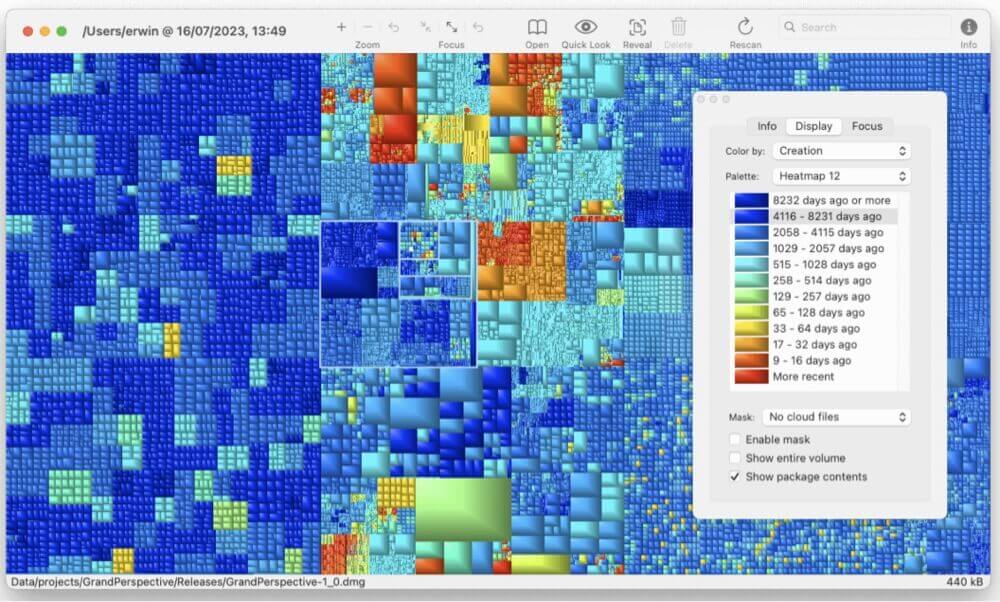 find large files on Mac
