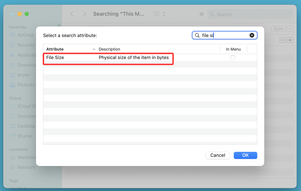 find large files on Mac