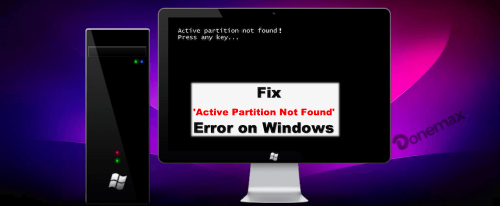 active partition not found in Windows
