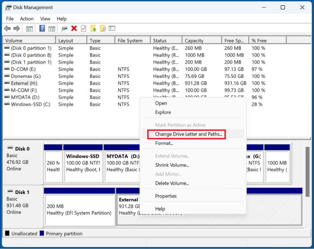 ADATA external hard drive is not showing up