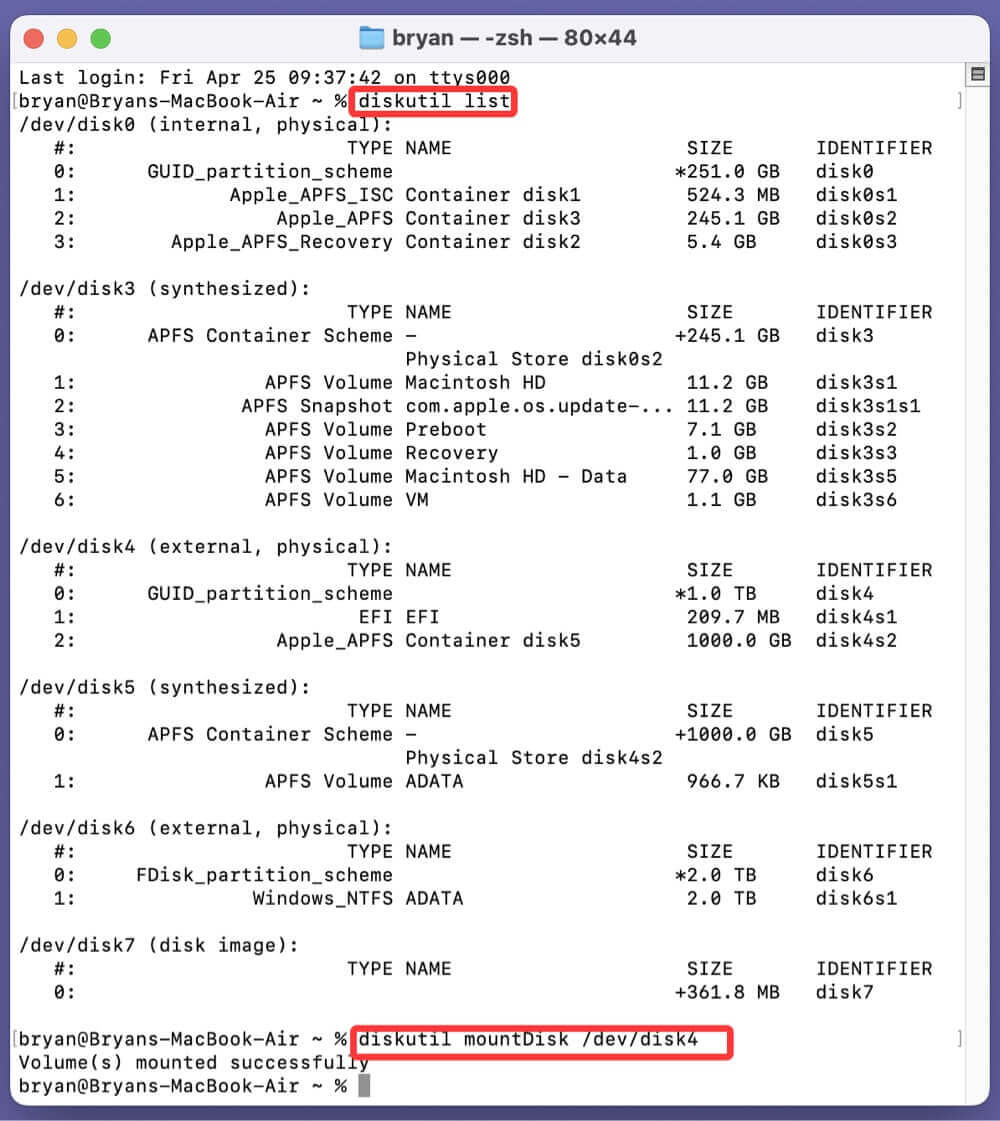 ADATA external hard drive isn't working on your Mac
