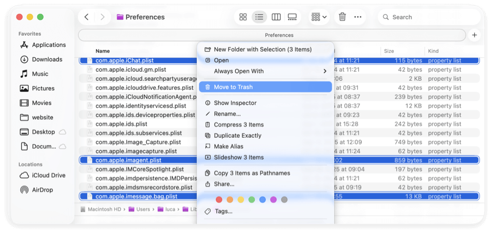An Unknown Error Occurred in iMessage on Mac