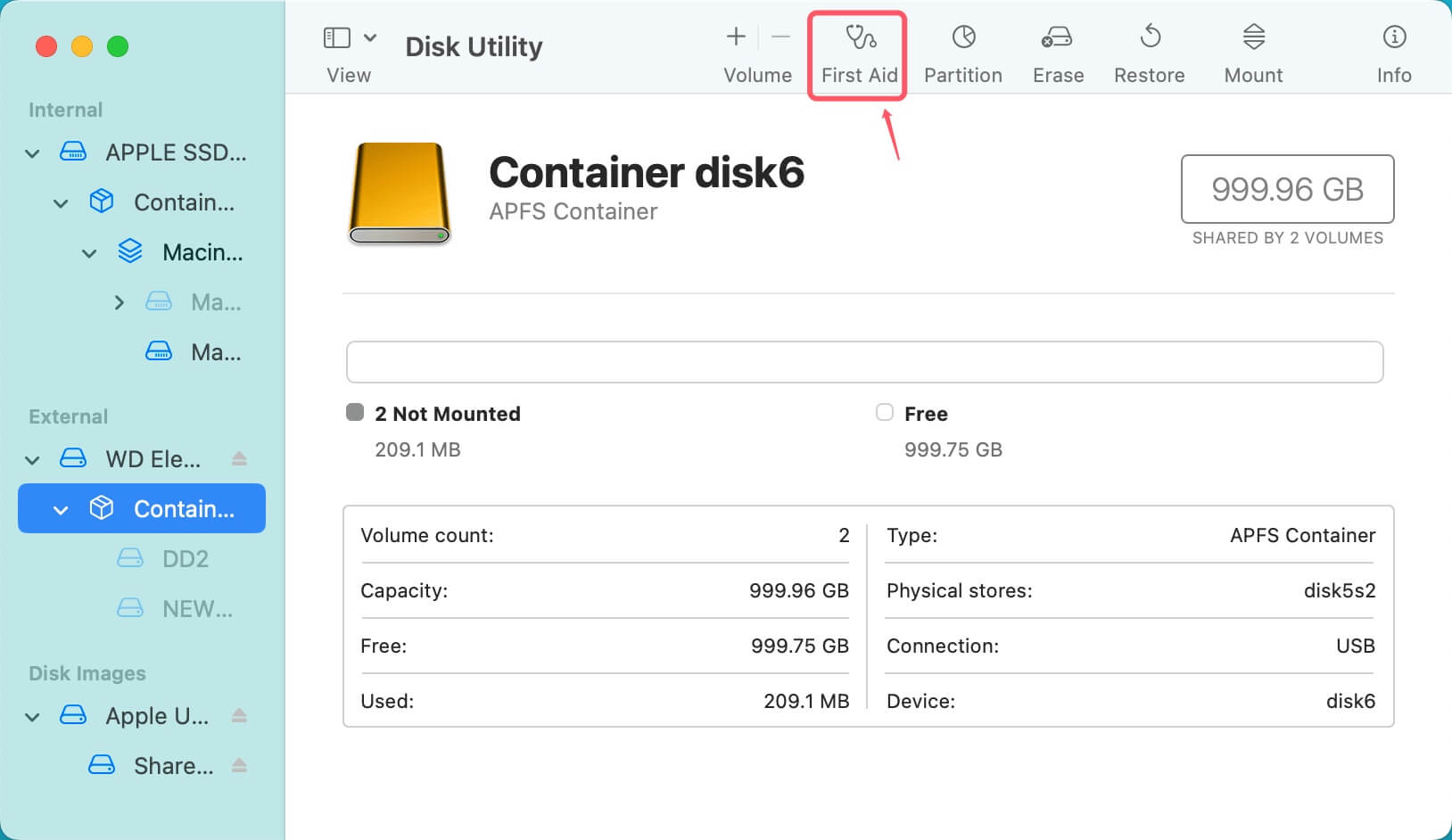 Dealing with an unmountable APFS container