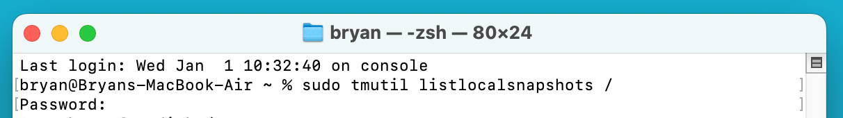 APFS snapshot metadata tree is invalid