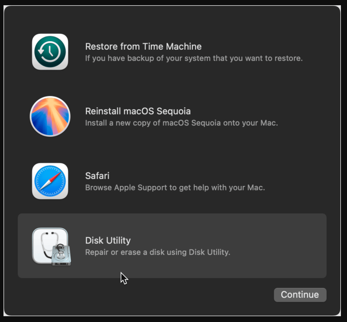 APFS snapshot metadata tree is invalid