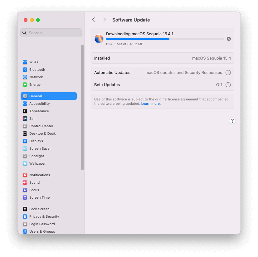 purple/blue/pink/black/green lines on Mac screen