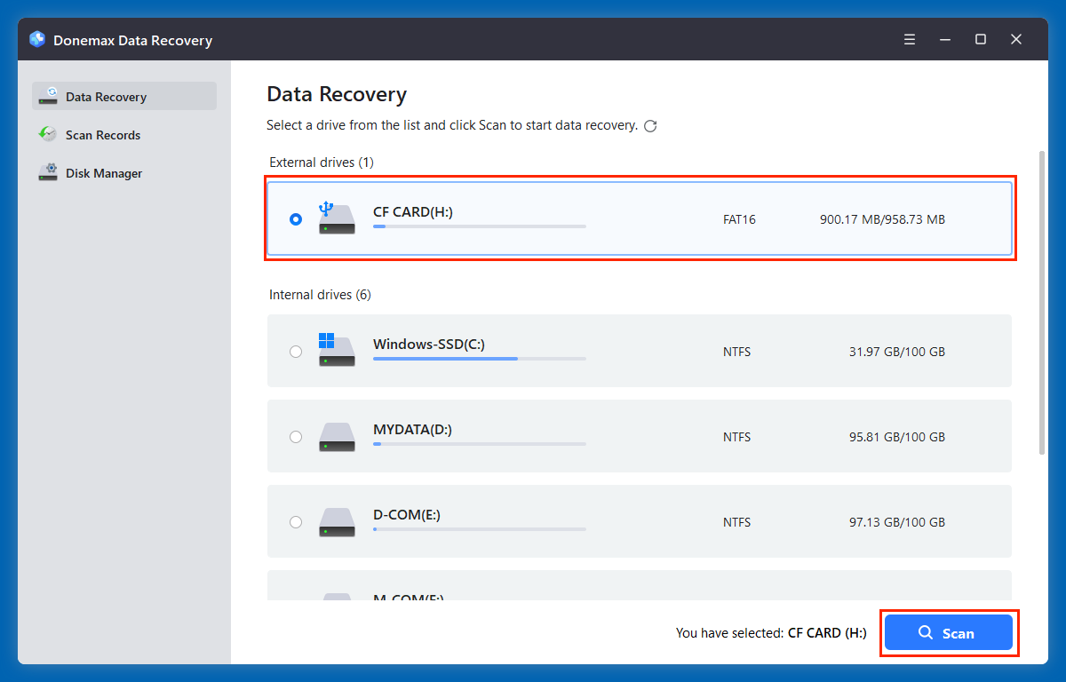 Fix Corrupted CF Card and Recover Data