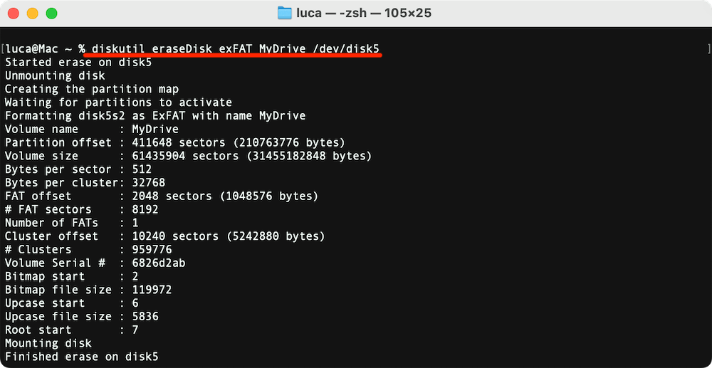 fix corrupted/damaged USB flash drive on Mac