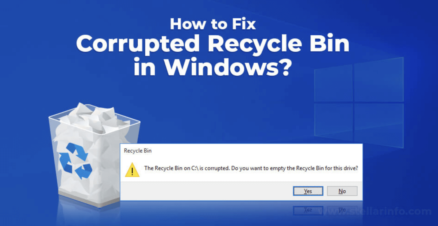 fix corrupted recycle bin