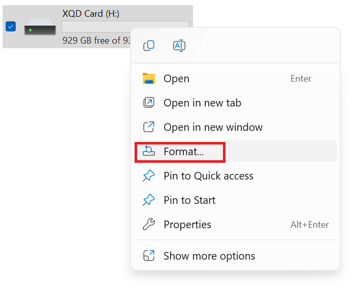 Fix Corrupted XQD Card Without Losing Data