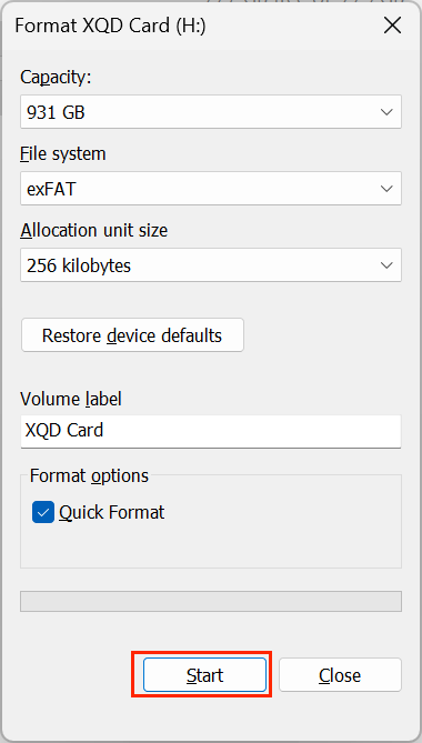 Fix Corrupted XQD Card Without Losing Data