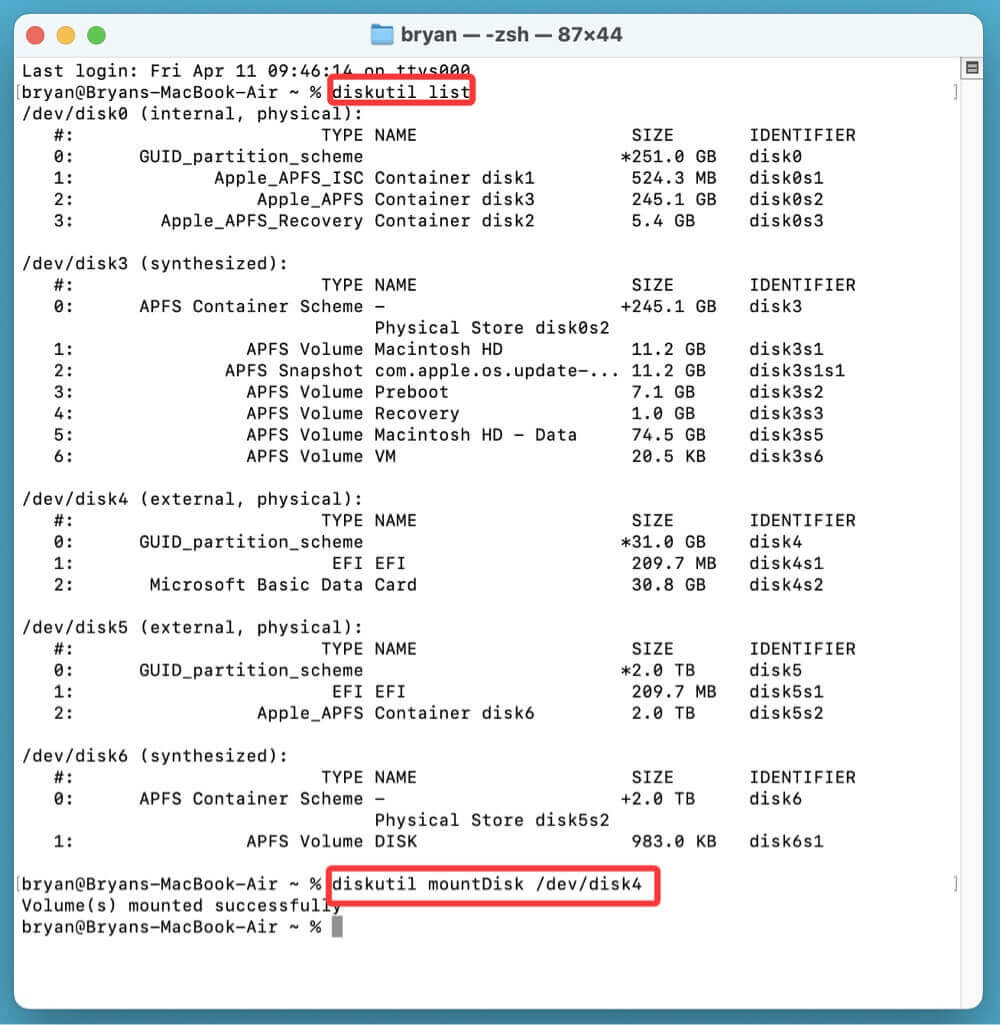 Fix com.apple.DiskManagement.disenter error 49180 on Mac