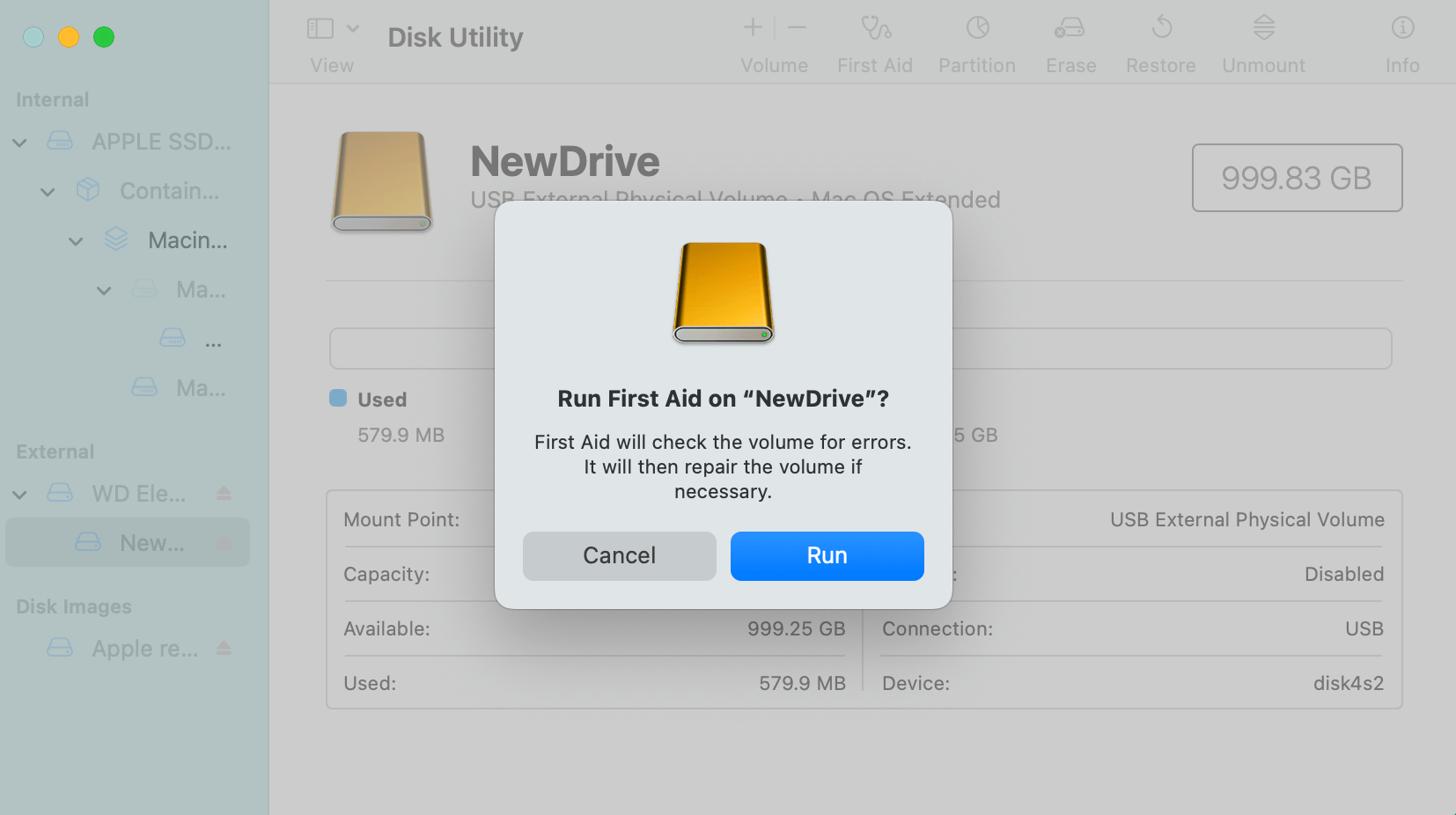 Fix Disk is OFF or Offline on Mac