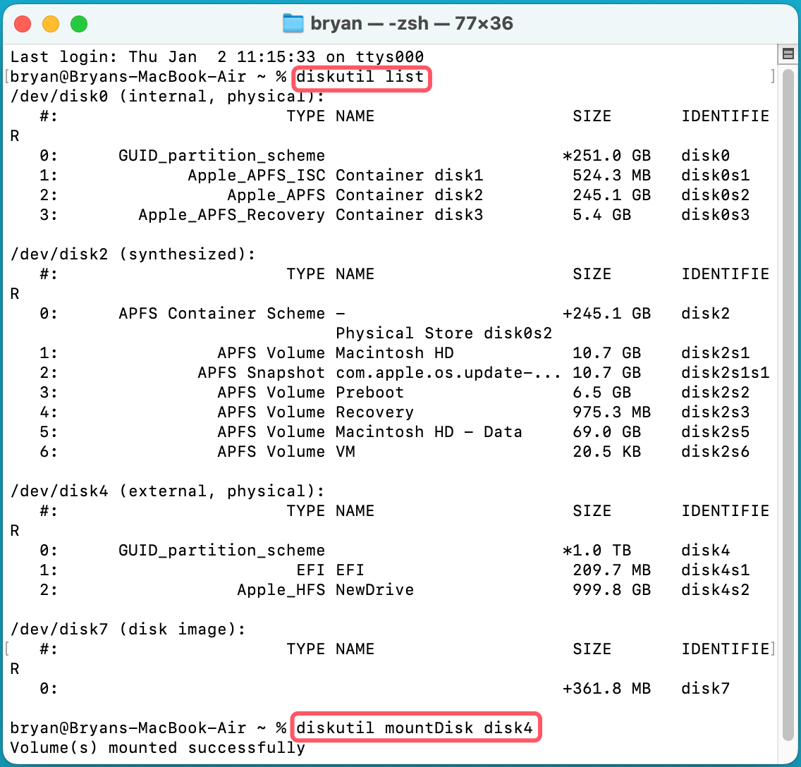 Fix Disk is OFF or Offline on Mac
