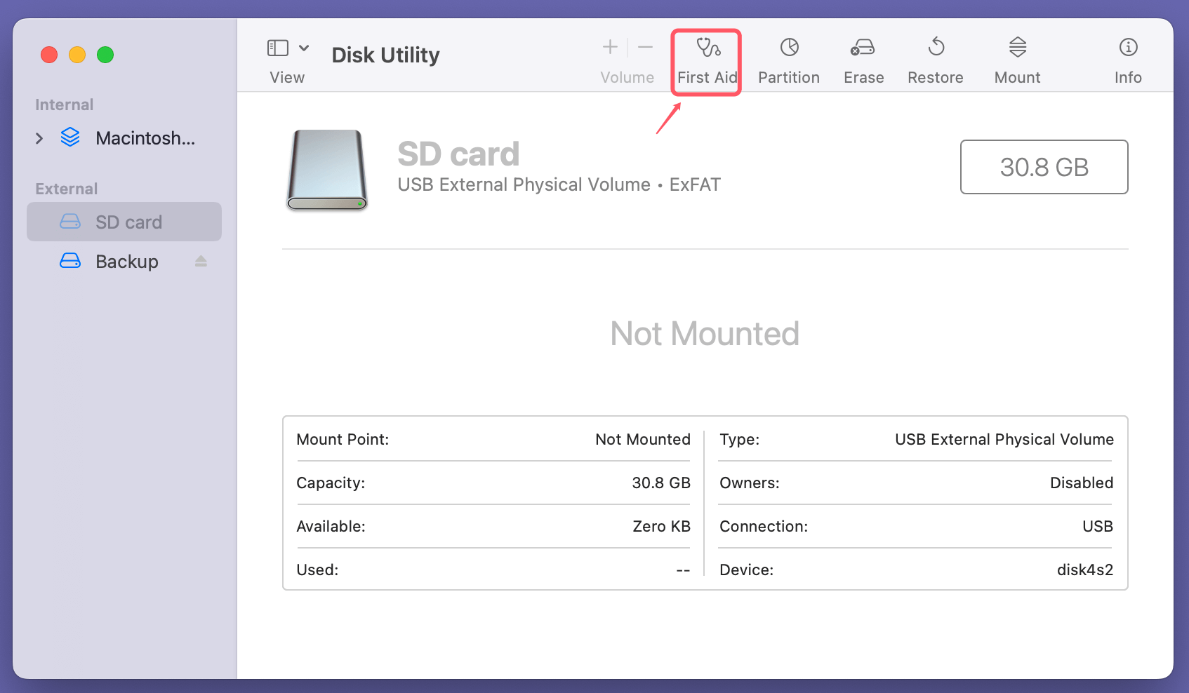 Fix com.apple.DiskManagement.disenter error 49223 on Mac